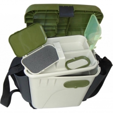 Ящик для зимней рыбалки AQUATECH с боковыми карманами ( + мормышечница в комплекте)